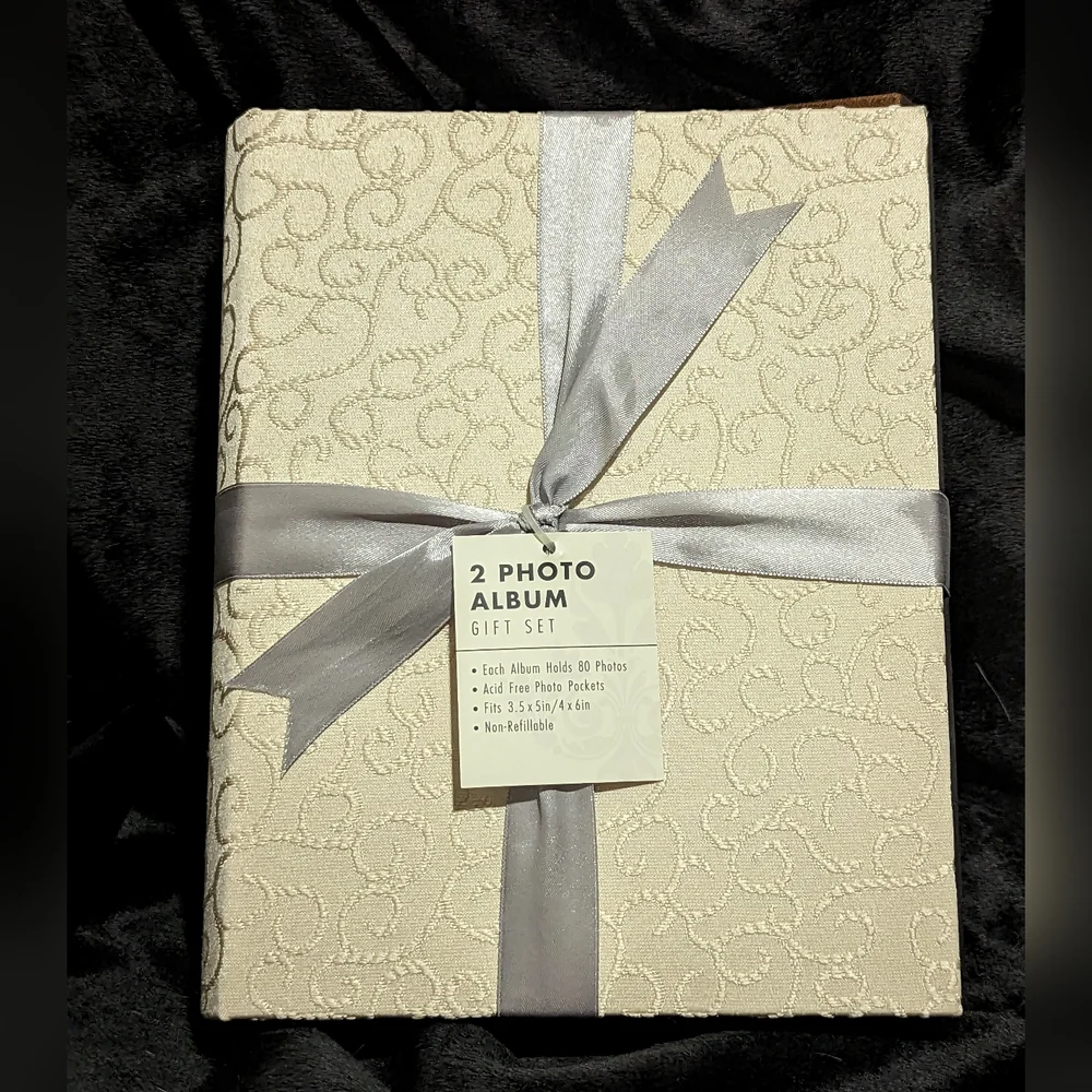 PHOTO ALBUMS Fabric Covered 4x6 3x5 Glossy or Matte Set of 2